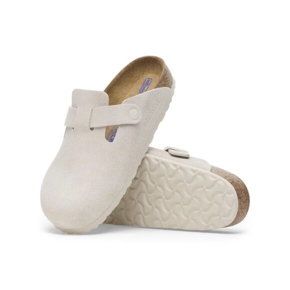 Birkenstock Boston Soft Footbed Suede Unisex Sandals - Antique - Picture 4 of 5